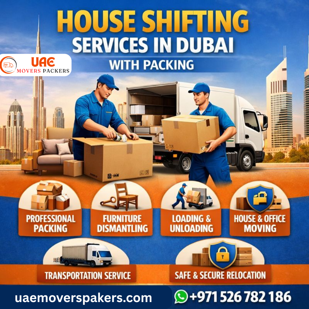 House shifting services in Dubai with packing