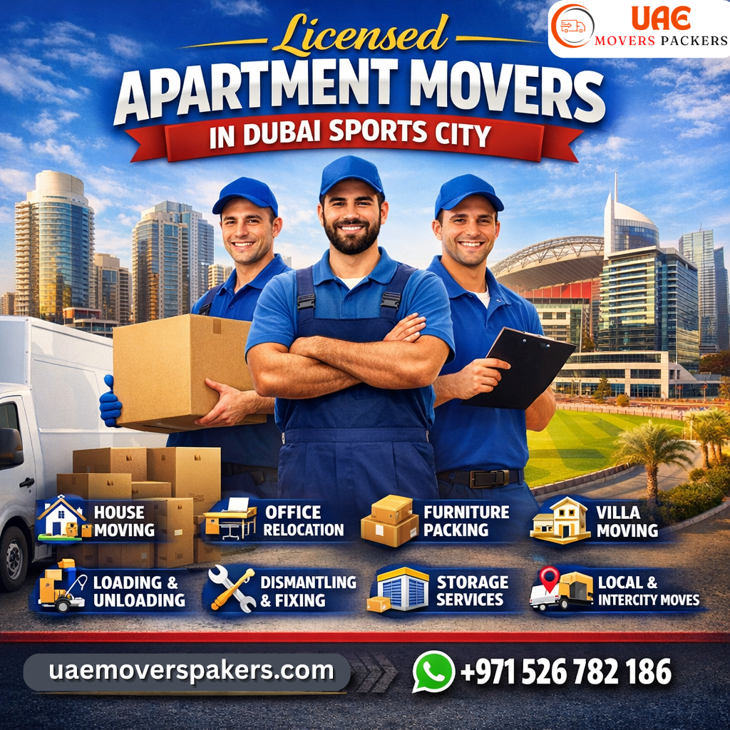 Licensed Apartment Movers in Dubai Sports City