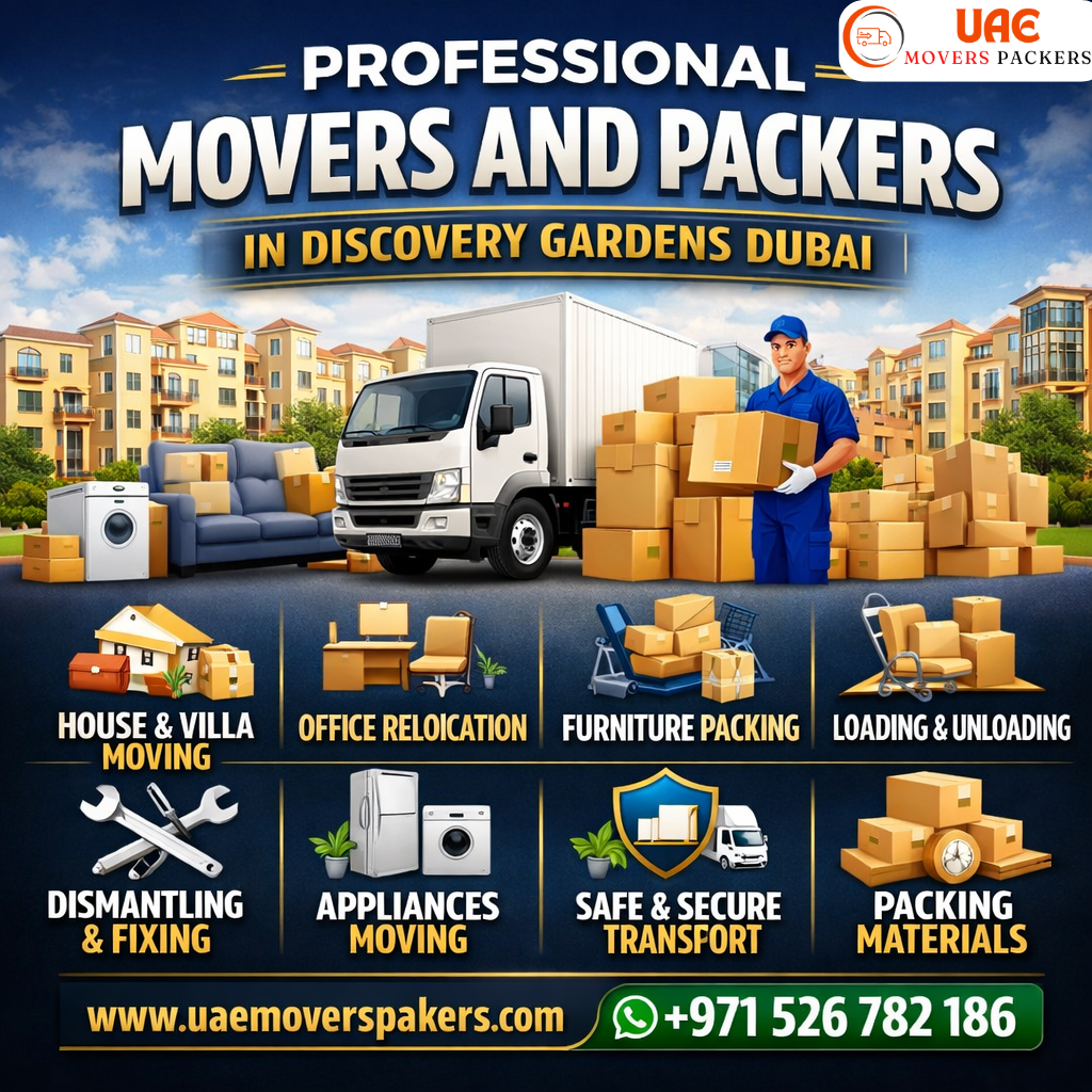 Professional Movers and Packers in Discovery Gardens Dubai