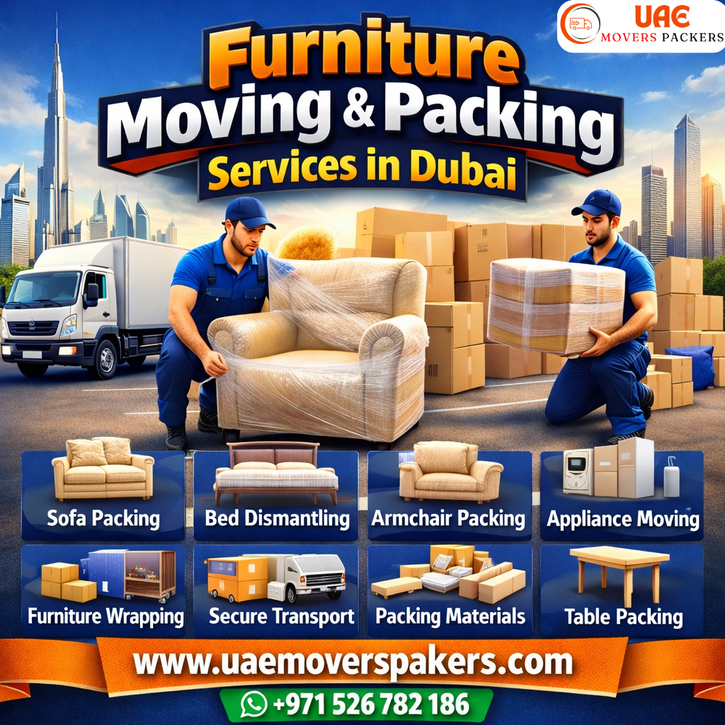 furniture moving and packing services in Dubai